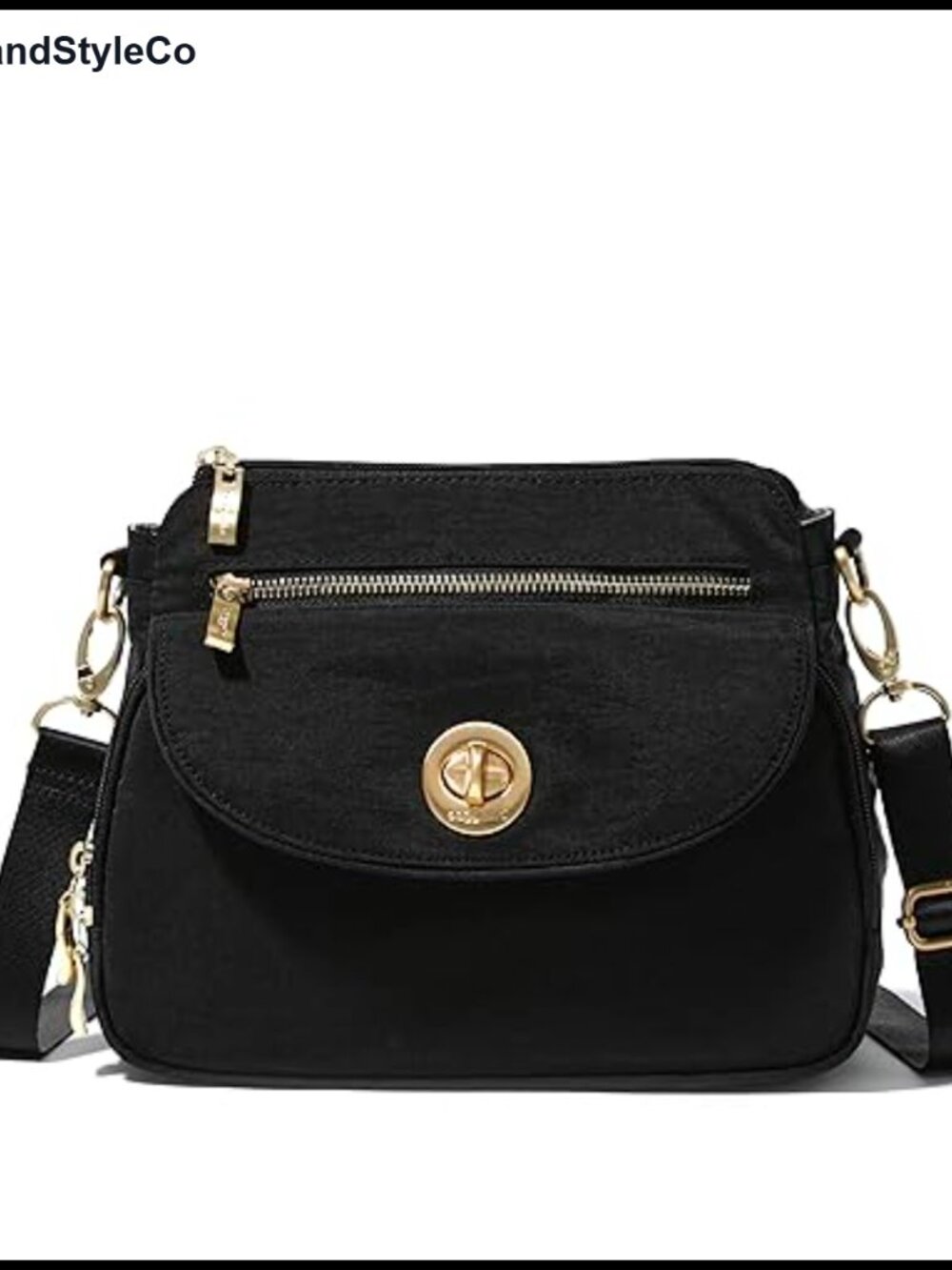 Water-Resistant Nylon Crossbody Bag with RFID Protection